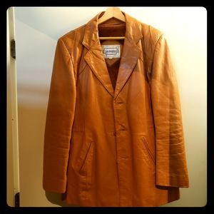Casablanca Mens Vintage Leather Jacket